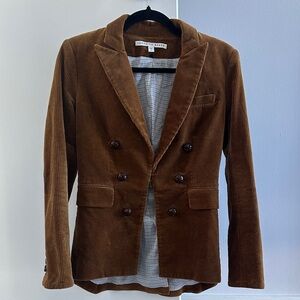 Veronica Beard Brown Corduroy Dickey Blazer